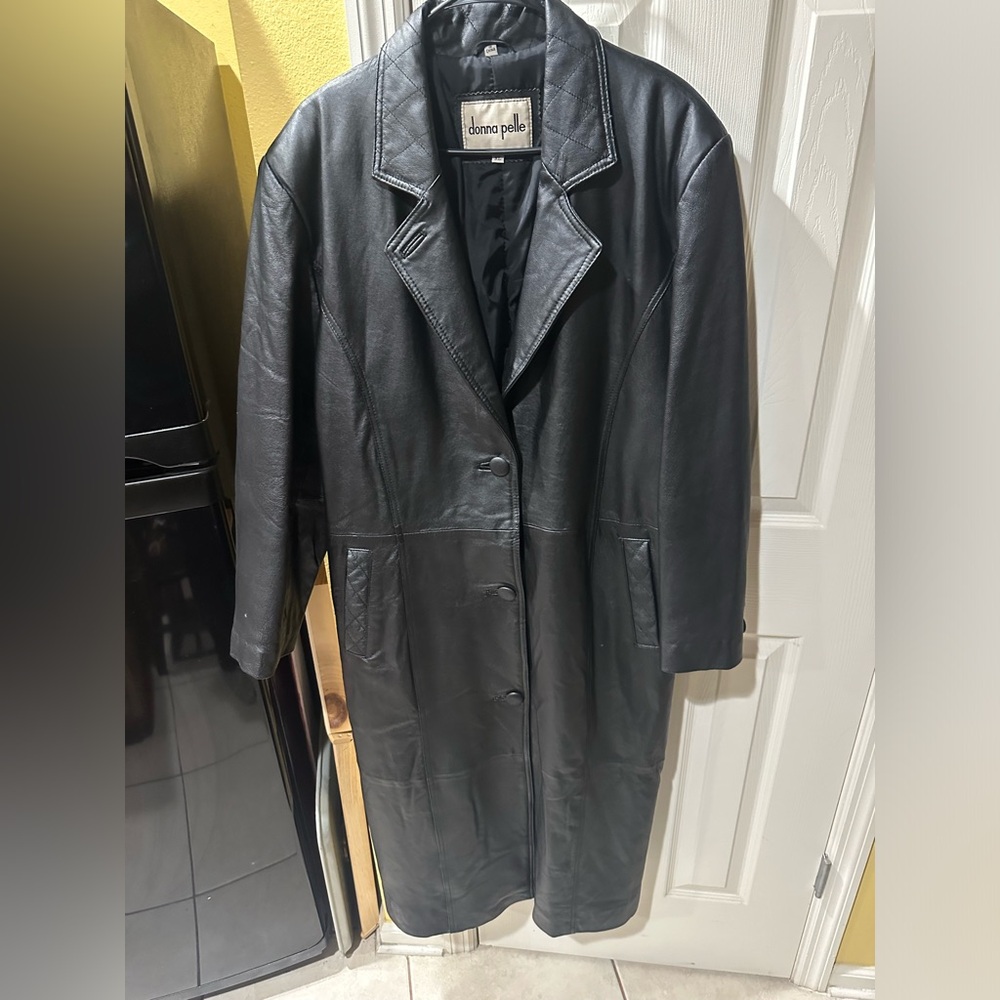 Donna Pelle Leather Trench